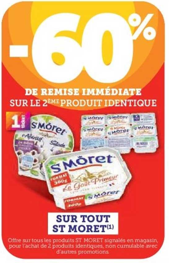 -60% DE REMISE IMMEDIATE SUR LE 2ÈME PRODUIT IDENTIQUE