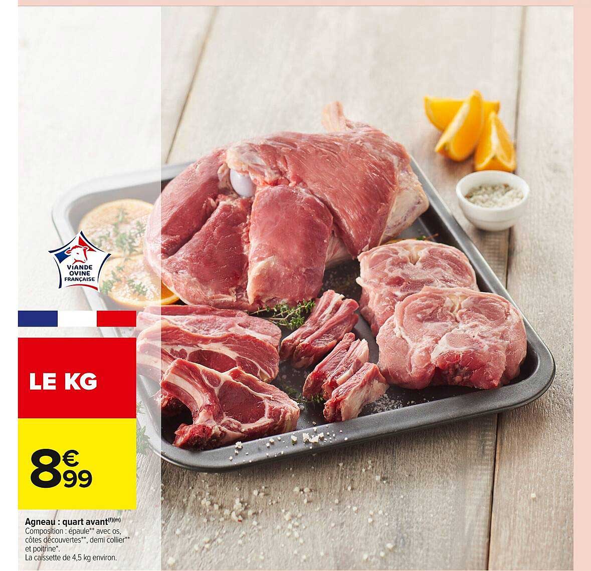 Agneau : quart avant
