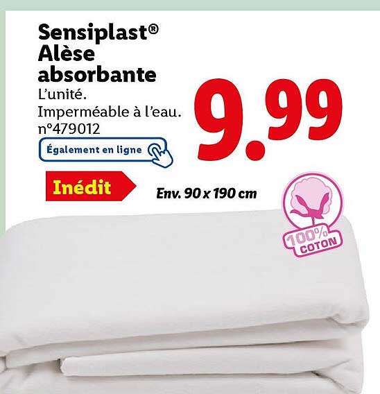 Alèse absorbante Sensiplast