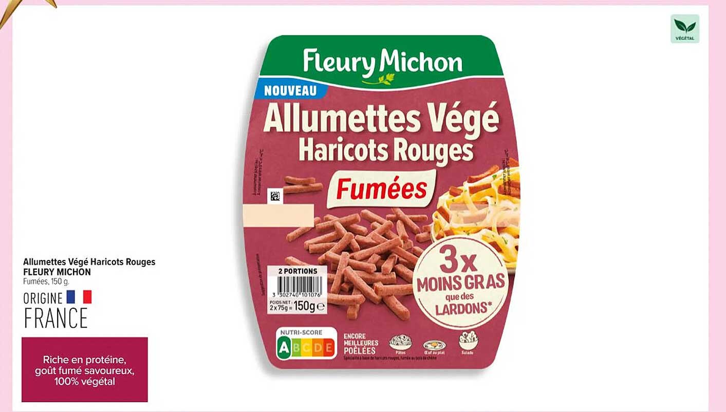 Allumettes Végé Haricots Rouges Fumées