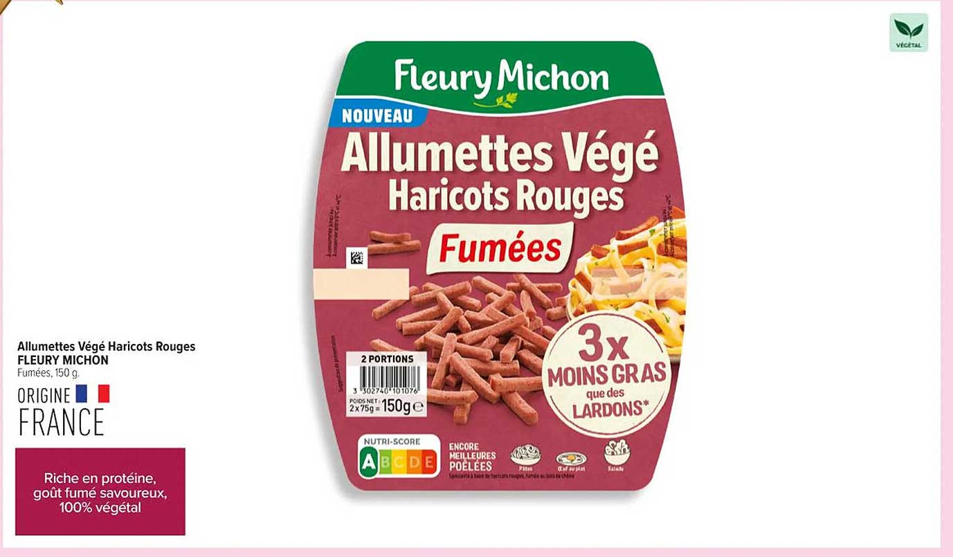 Allumettes Végé Haricots Rouges Fumées