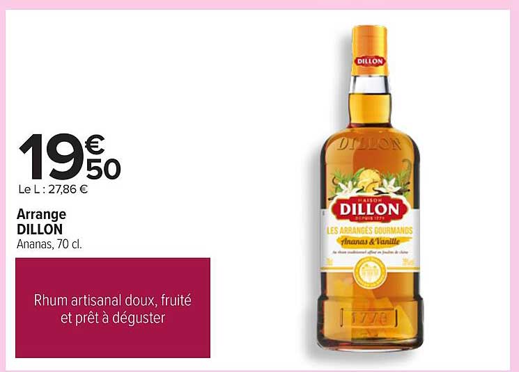 Arrange DILLON Ananas, 70 cl