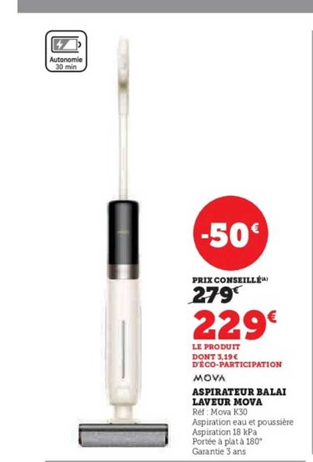 ASPIRATEUR BALAI LAVEUR MOVA