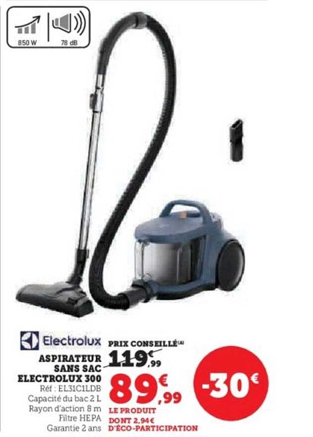 ASPIRATEUR SANS SAC ELECTROLUX 300