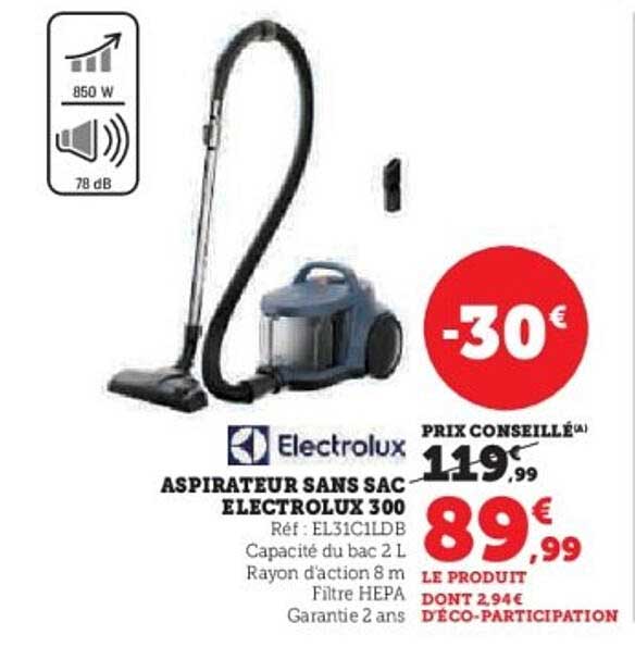 Aspirateur sans sac Electrolux 300