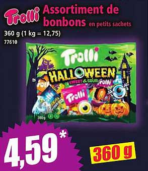 Assortiment de bonbons Trolli Halloween