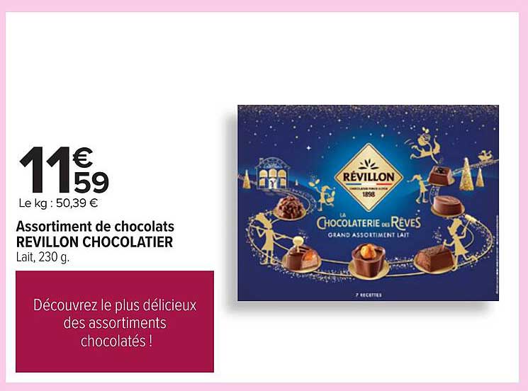 Assortiment de chocolats REVILLON CHOCOLATIER