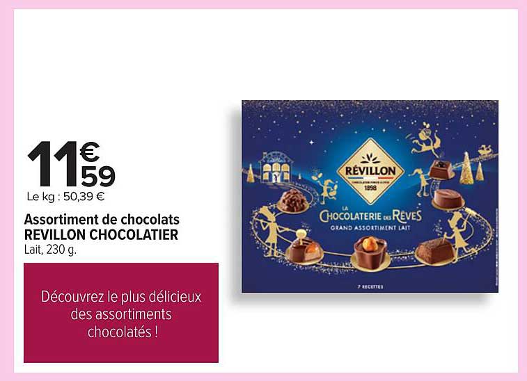 Assortiment de chocolats REVILLON CHOCOLATIER