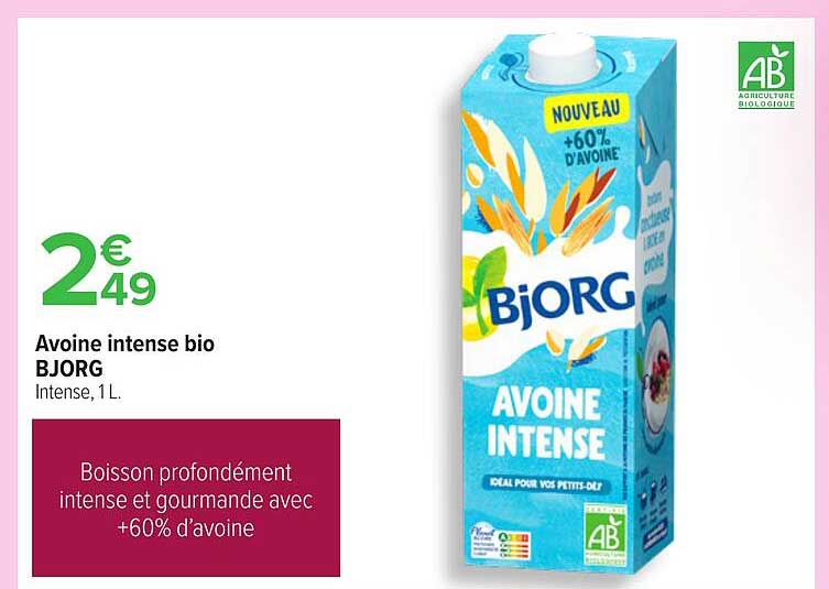 Avoine intense bio BJORG