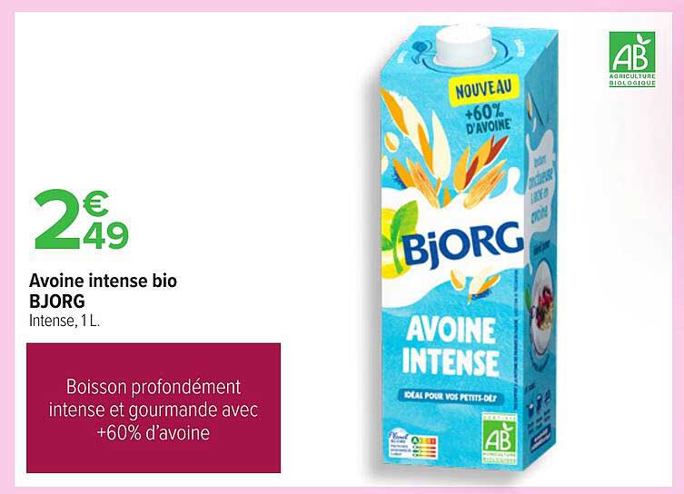 Avoine intense bio BJORG