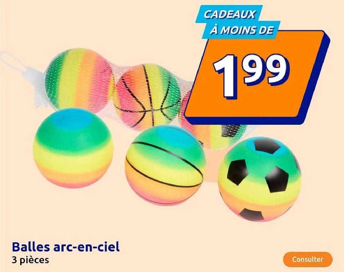 Balles arc-en-ciel