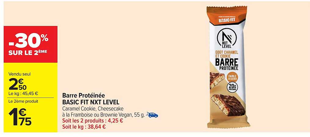 Barre Protéinée BASIC FIT NXT LEVEL