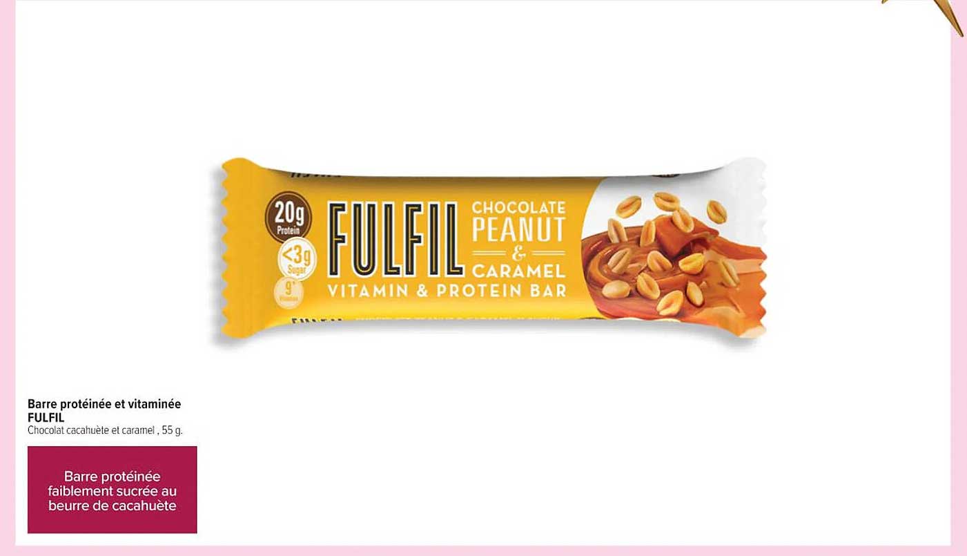 Barre protéinée et vitaminée FULFIL