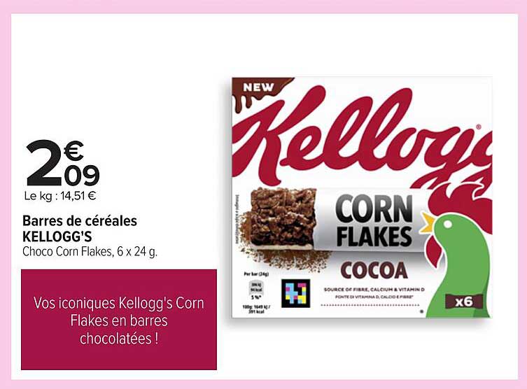 Barres de céréales KELLOGG'S