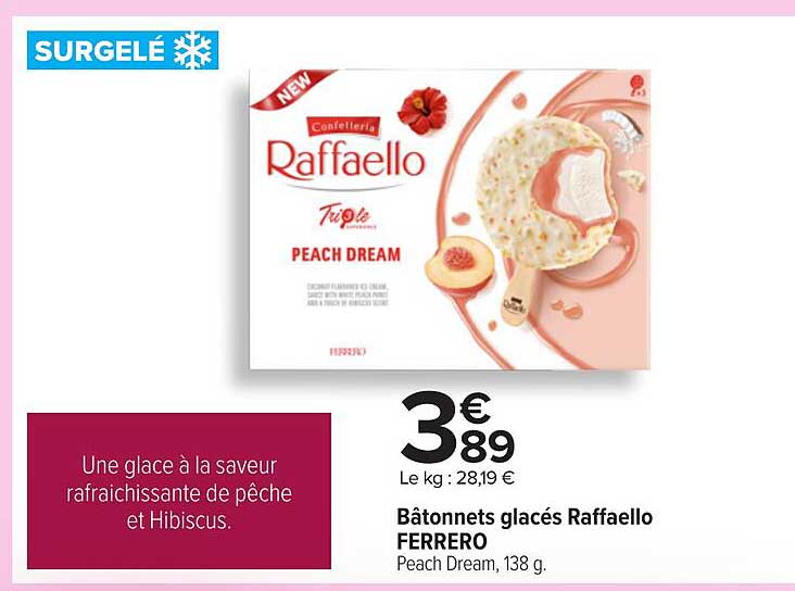 Bâtonnets glacés Raffaello FERRERO