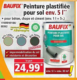 BAUFIX Peinture plastifiée pour sol env. 5 l