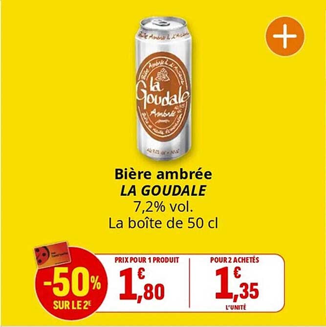 Bière ambrée LA GOUDALE
