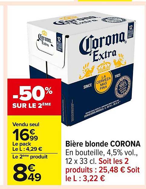 Bière blonde CORONA