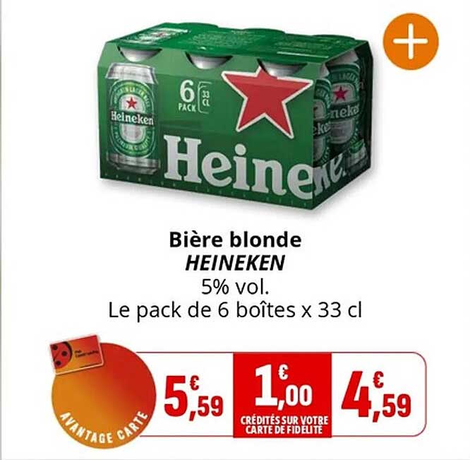 Bière blonde HEINEKEN