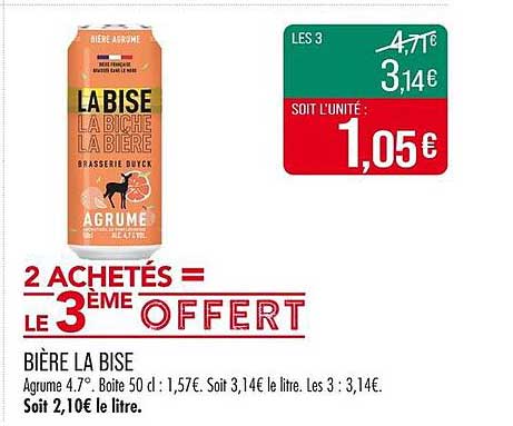 Bière LA BISE