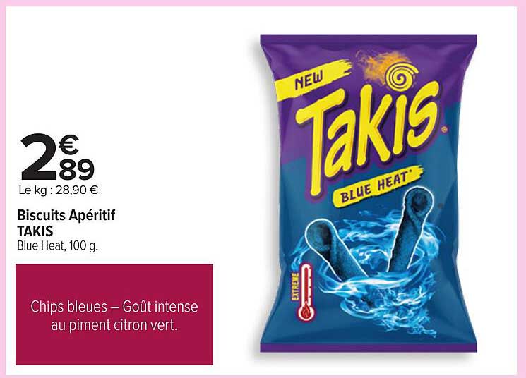 Biscuits Apéritif TAKIS Blue Heat