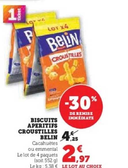 BISCUITS APÉRITIFS CROUSTILLES BELIN