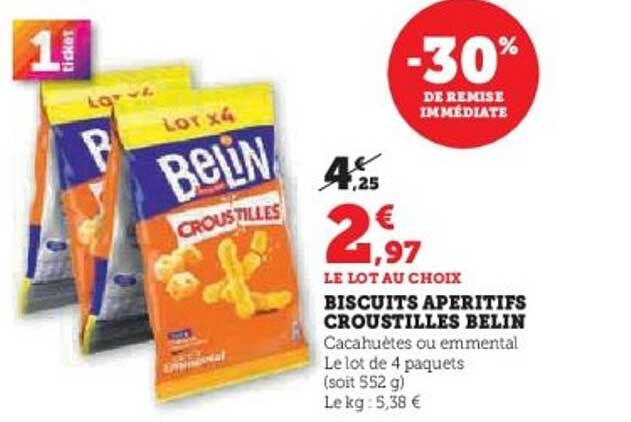 BISCUITS APÉRITIFS CROUSTILLES BELIN