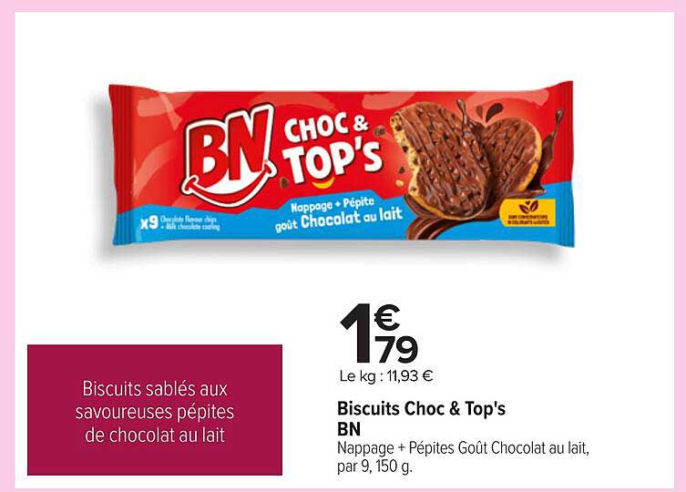 Biscuits Choc & Top's BN