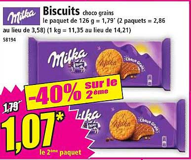 Biscuits choco grains