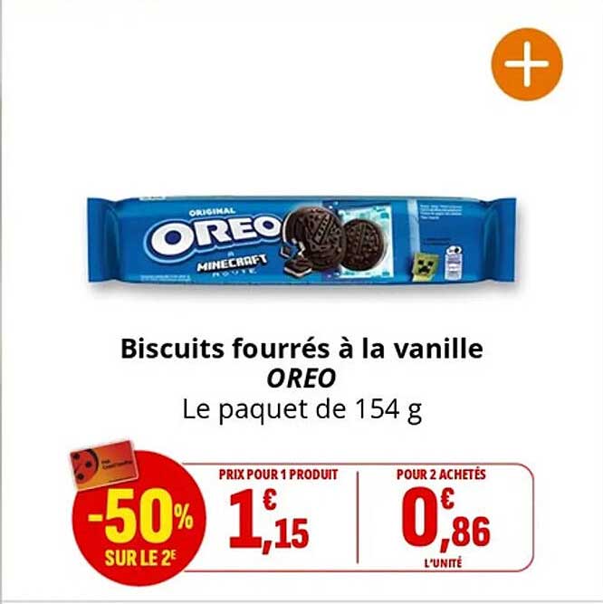 Biscuits fourrés à la vanille OREO