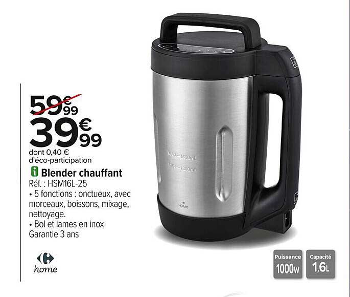 Blender chauffant