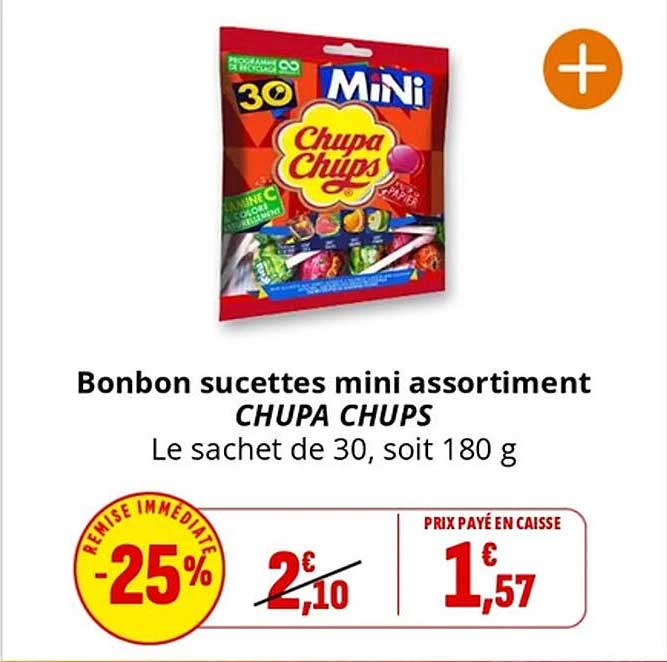Bonbon sucettes mini assortiment CHUPA CHUPS