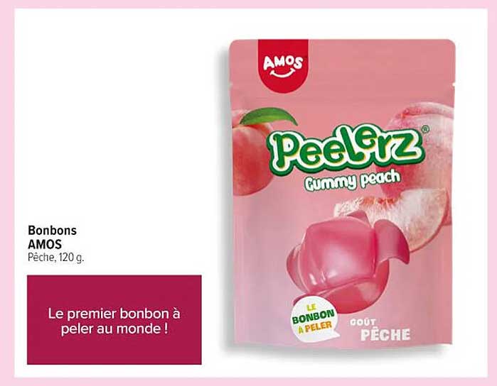 Bonbons AMOS - Le premier bonbon à peler au monde !