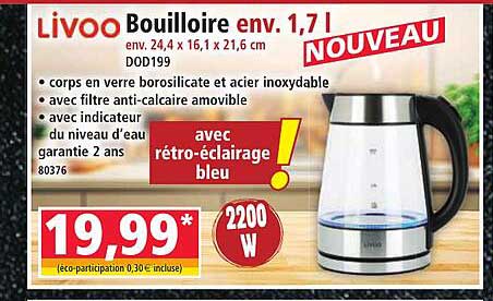 Bouilloire env. 1,7 l