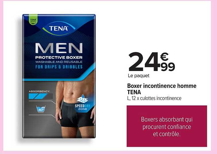 Boxer incontinence homme TENA