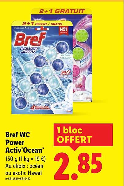 Bref WC Power Activ'Ocean*