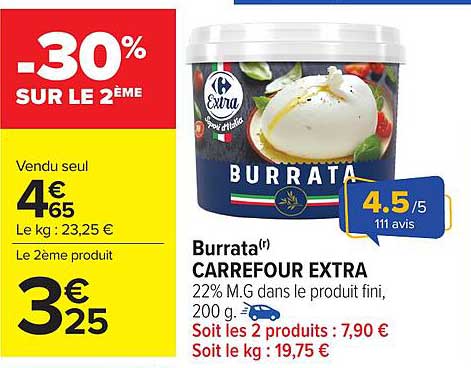 Burrata(r) CARREFOUR EXTRA