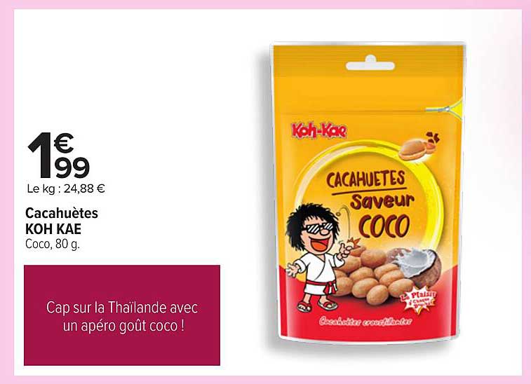 Cacahuètes KOH KAE Saveur Coco