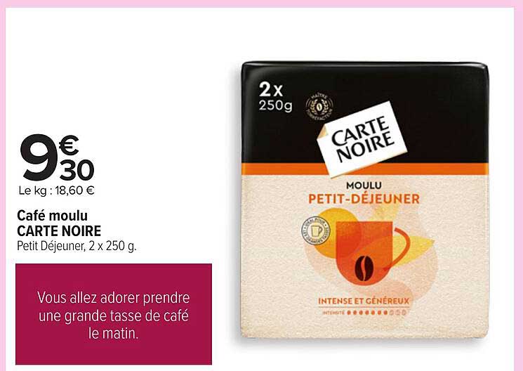 Café moulu CARTE NOIRE