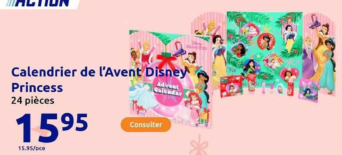 Calendrier de l’Avent Disney Princess
