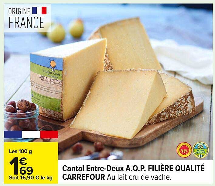 Cantal Entre-Deux A.O.P. Filière Qualité Carrefour