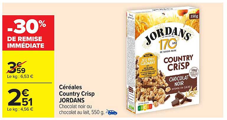 Céréales Country Crisp JORDANS