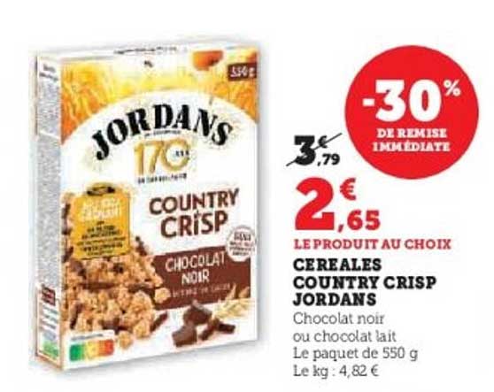 CÉRÉALES COUNTRY CRISP JORDANS