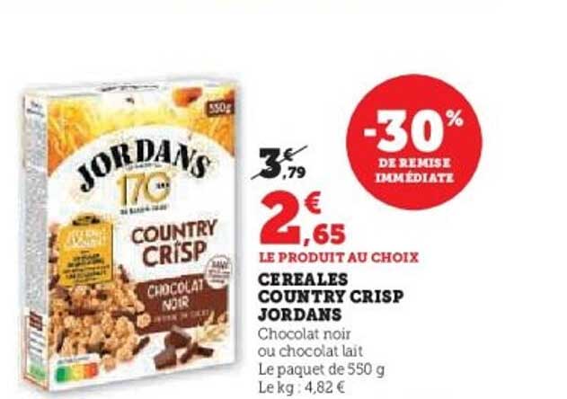 CEREALES COUNTRY CRISP JORDANS