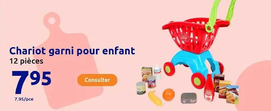 Chariot garni pour enfant