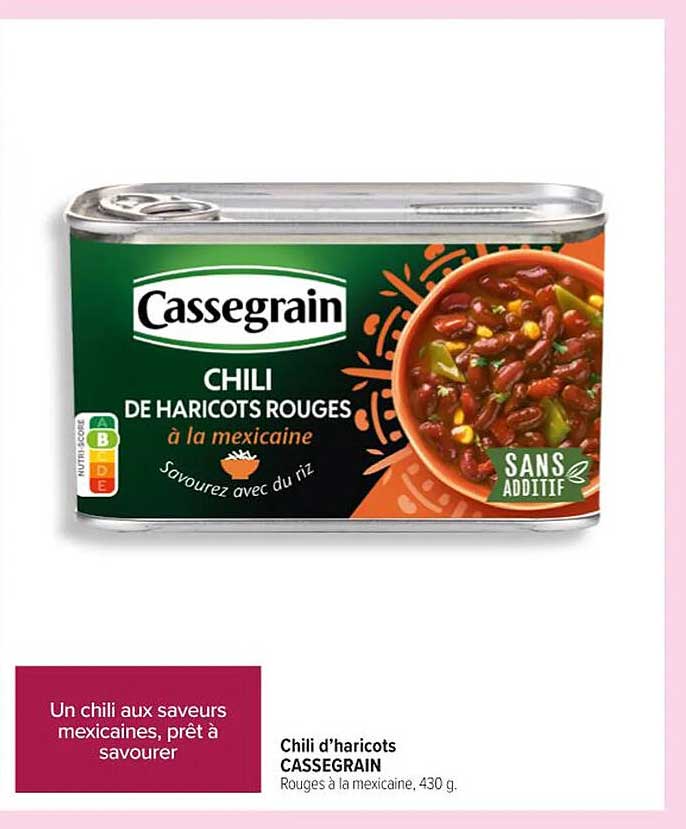 Chili d’haricots Cassegrain
