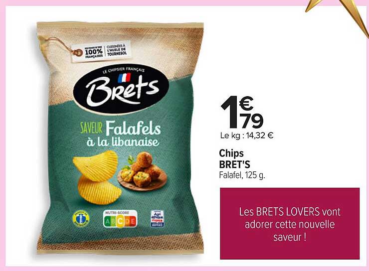 Chips BRET'S Saveur Falafels à la libanaise