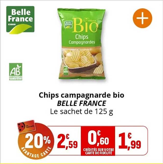 Chips campagnarde bio