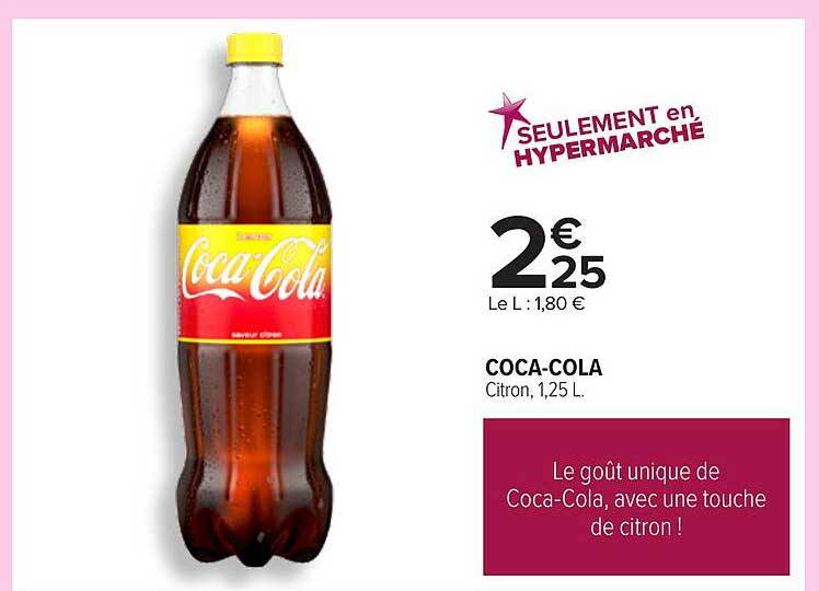 Coca-Cola Citron, 1,25 L