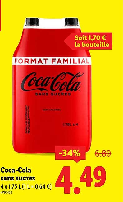Coca-Cola sans sucres